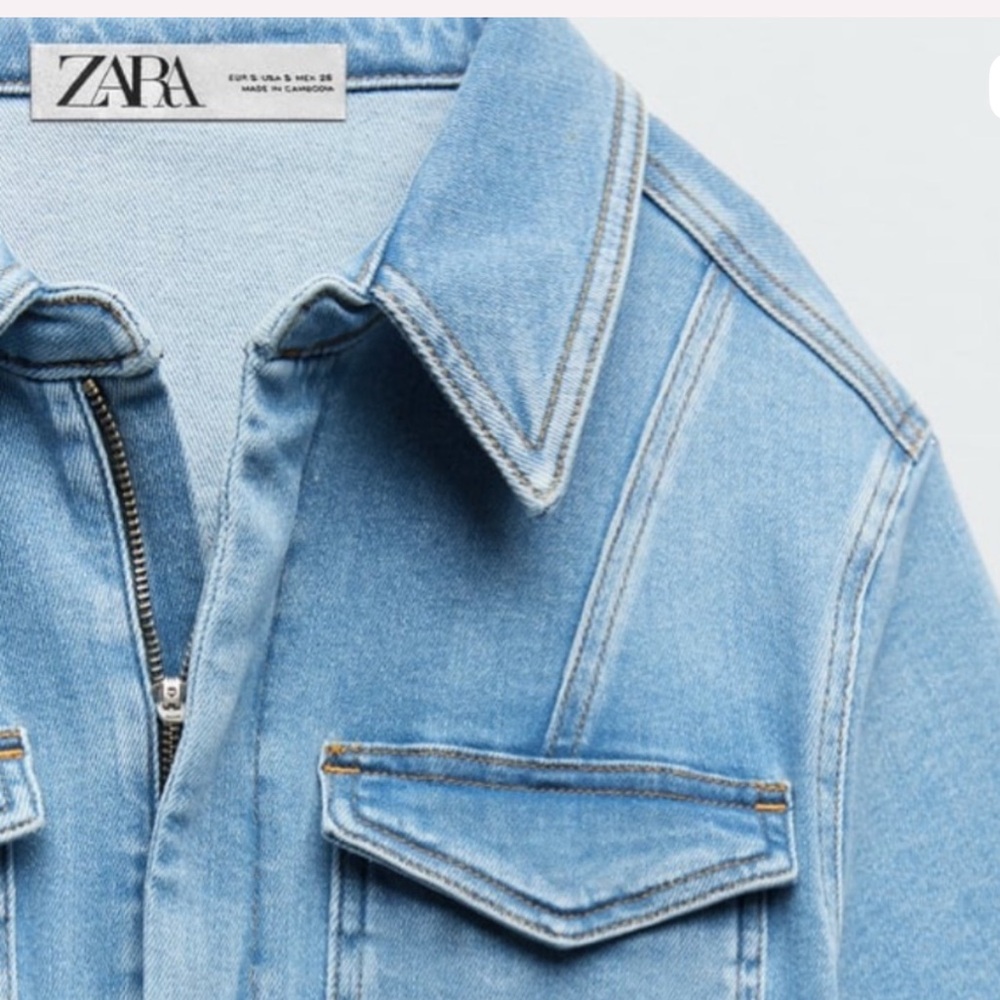 Good American Zara NWT Plus Women's Blue Denim Jumpsuit